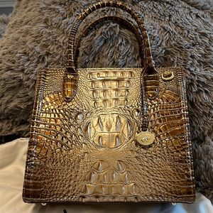 Brahmin Small cappuccino Ombré Melbourne Satchel